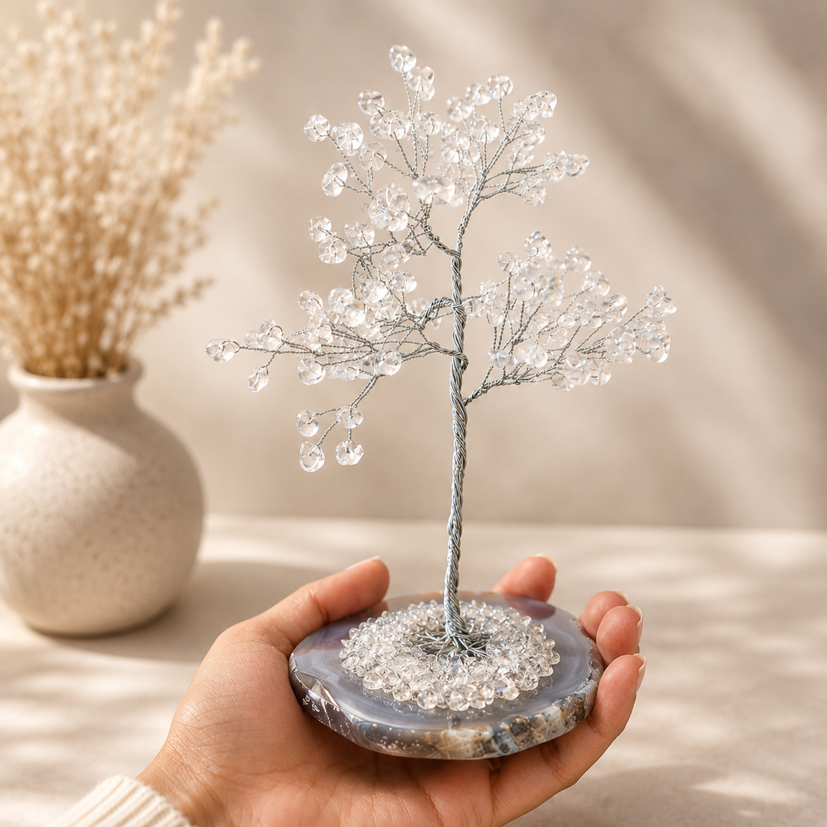 Feng shui Tree made of Clear Quartz