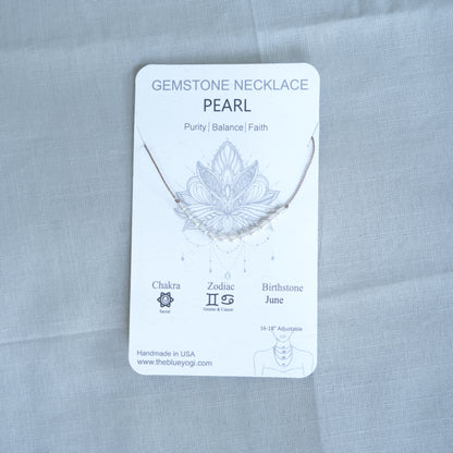 Dainty Pearl  Necklace - June Birthstone