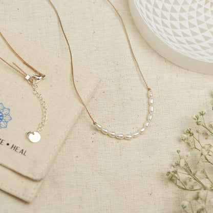Dainty Pearl  Necklace - June Birthstone