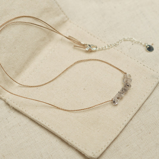 Dainty Herkimer Diamond  - April Birthstone