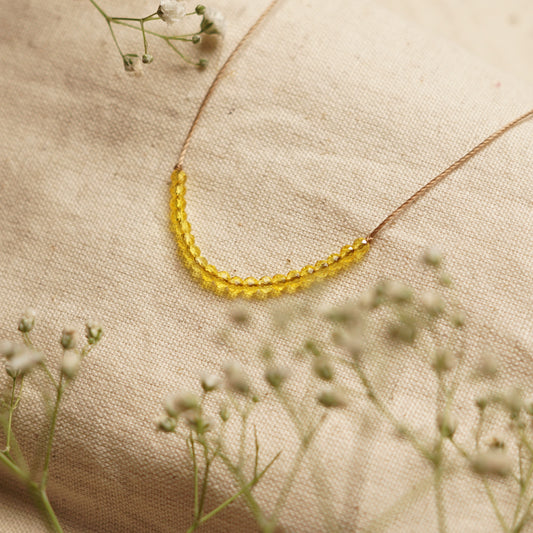 Dainty Citrine  Necklace - November Birthstone