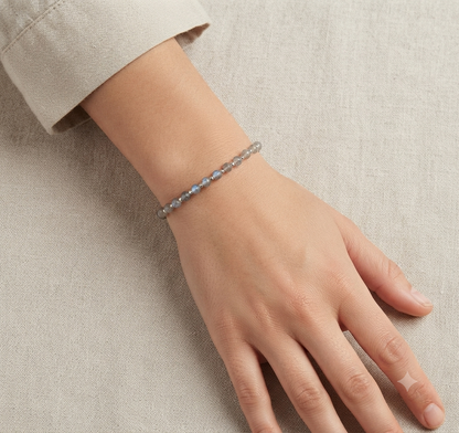 Labradorite Stretch Bracelet - Tarnish Free and Waterproof