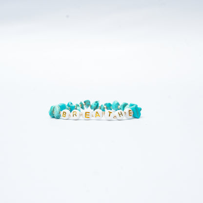 BREATHE - Turquoise Chip Bracelet