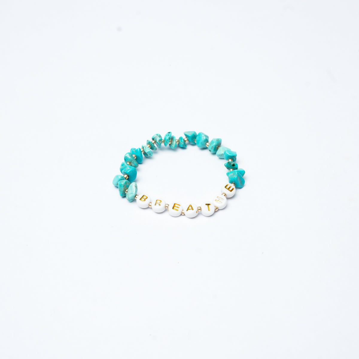 BREATHE - Turquoise Chip Bracelet