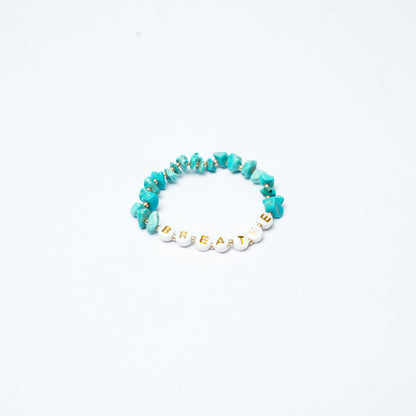 BREATHE - Turquoise Chip Bracelet