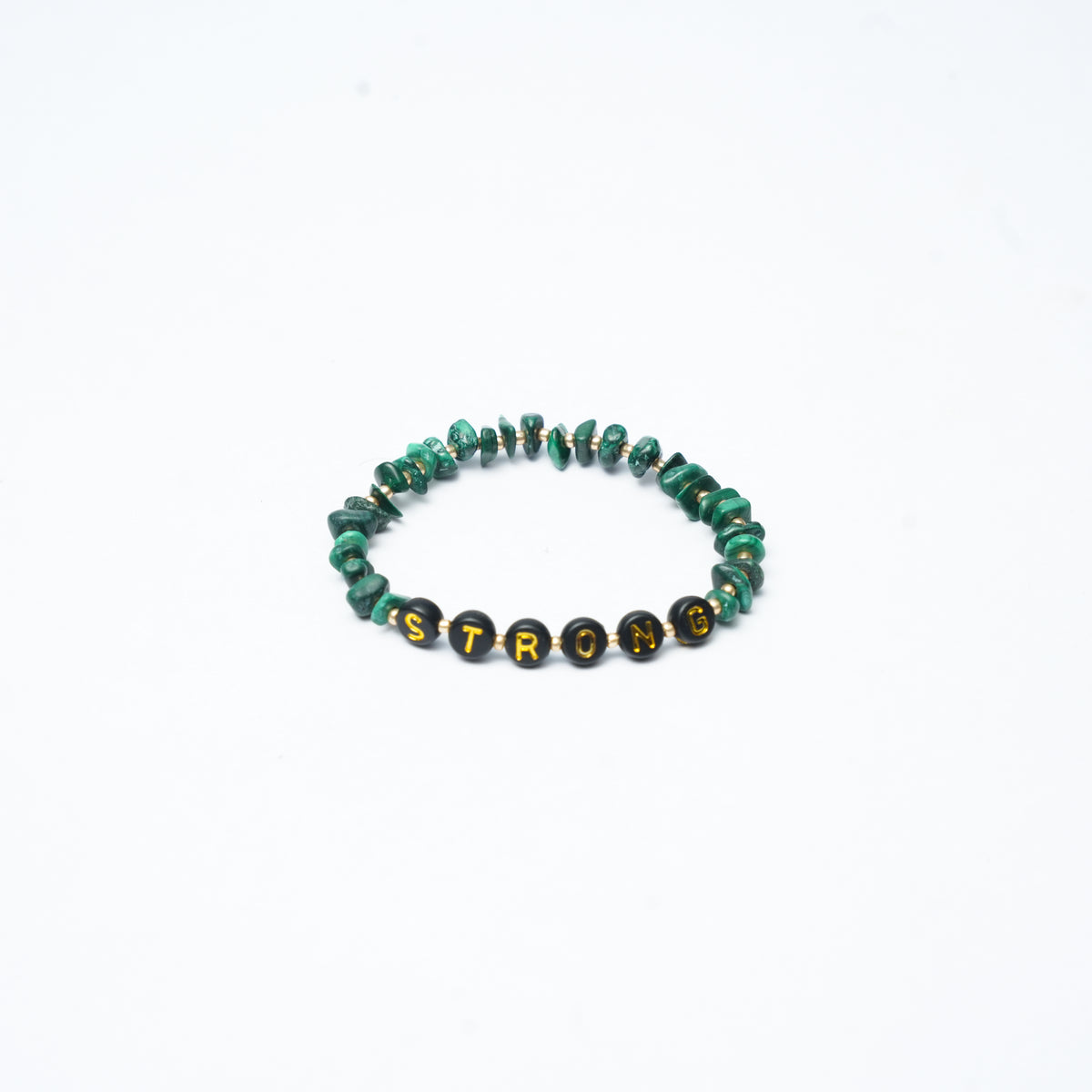 STRONG - Malachite Chip Bracelet