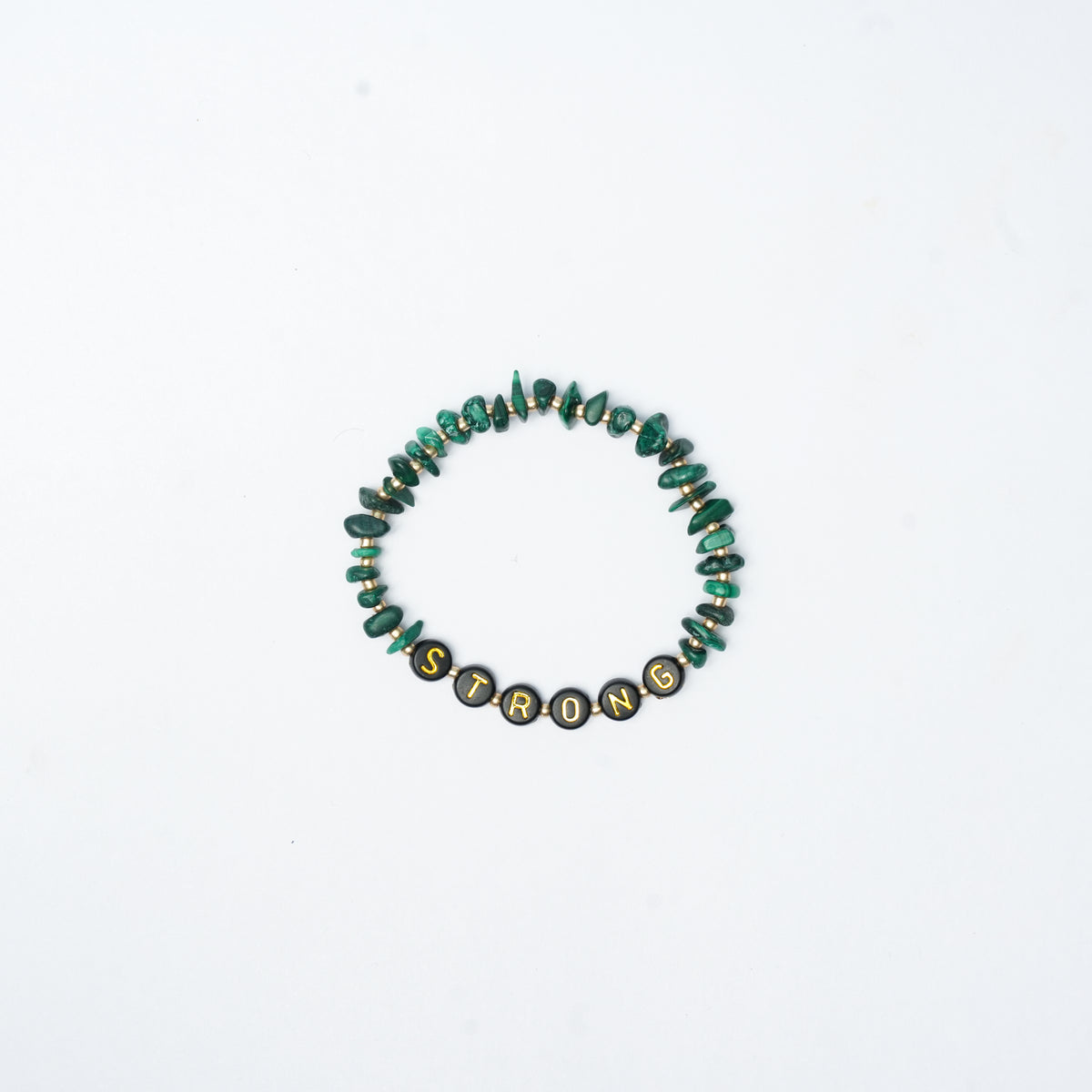 STRONG - Malachite Chip Bracelet