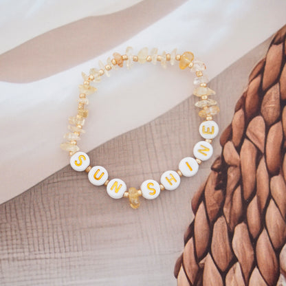 SUNSHINE - Citrine Chip Bracelet