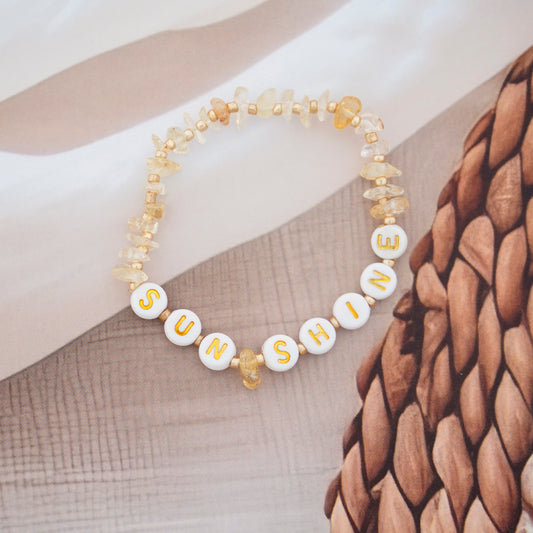 SUNSHINE - Citrine Chip Bracelet