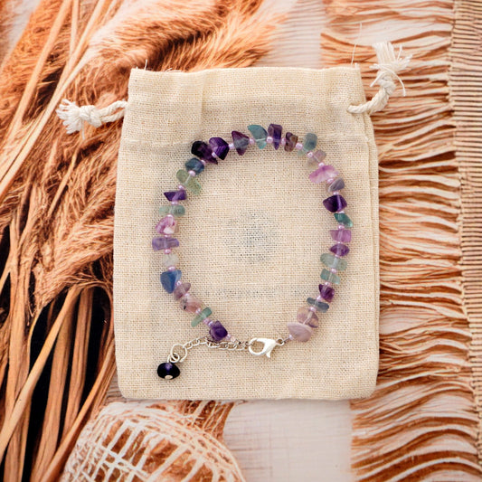 Fluorite Chip Bracelet